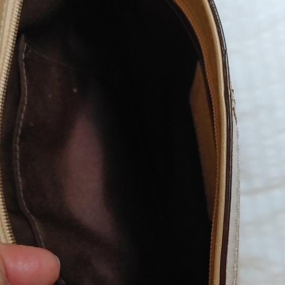 Tan Authentic Leather Coach Clutch with Wristlet - Picture 9 of 16